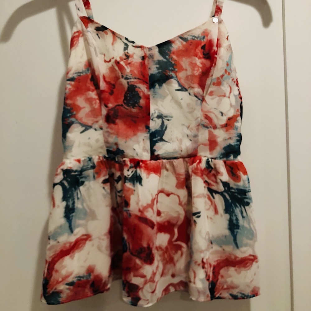 GUESS Peplum top, new no tags, only worn once and size is SMALL